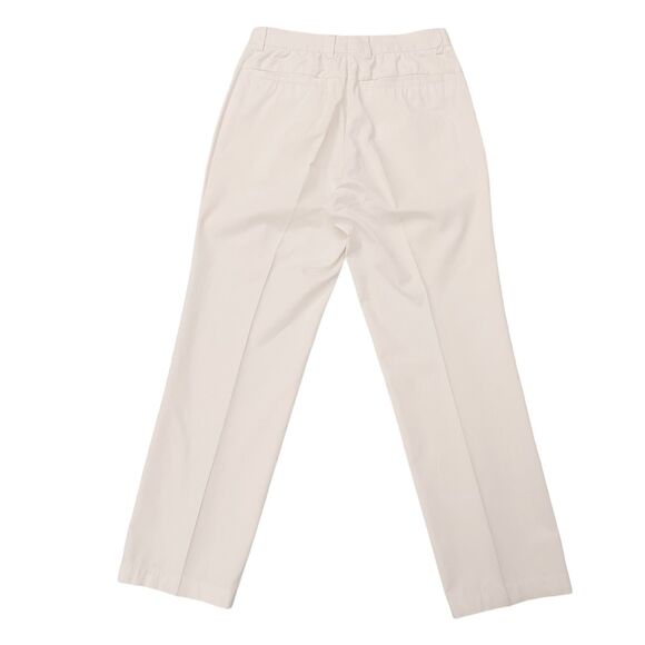 Panicale Italy Trousers Pants Womens 46 White Flat Front Straight Made in Italy - Picture 6 of 13